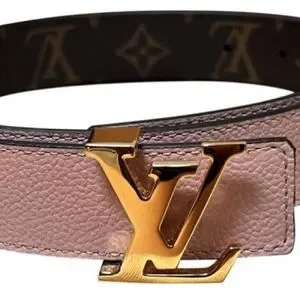 Louis Vuitton Pink Nwot Monogram Reversible Belt Louis Vuitton Monogram 40mm Reversible LV Initiales Belt 110  main image 3
